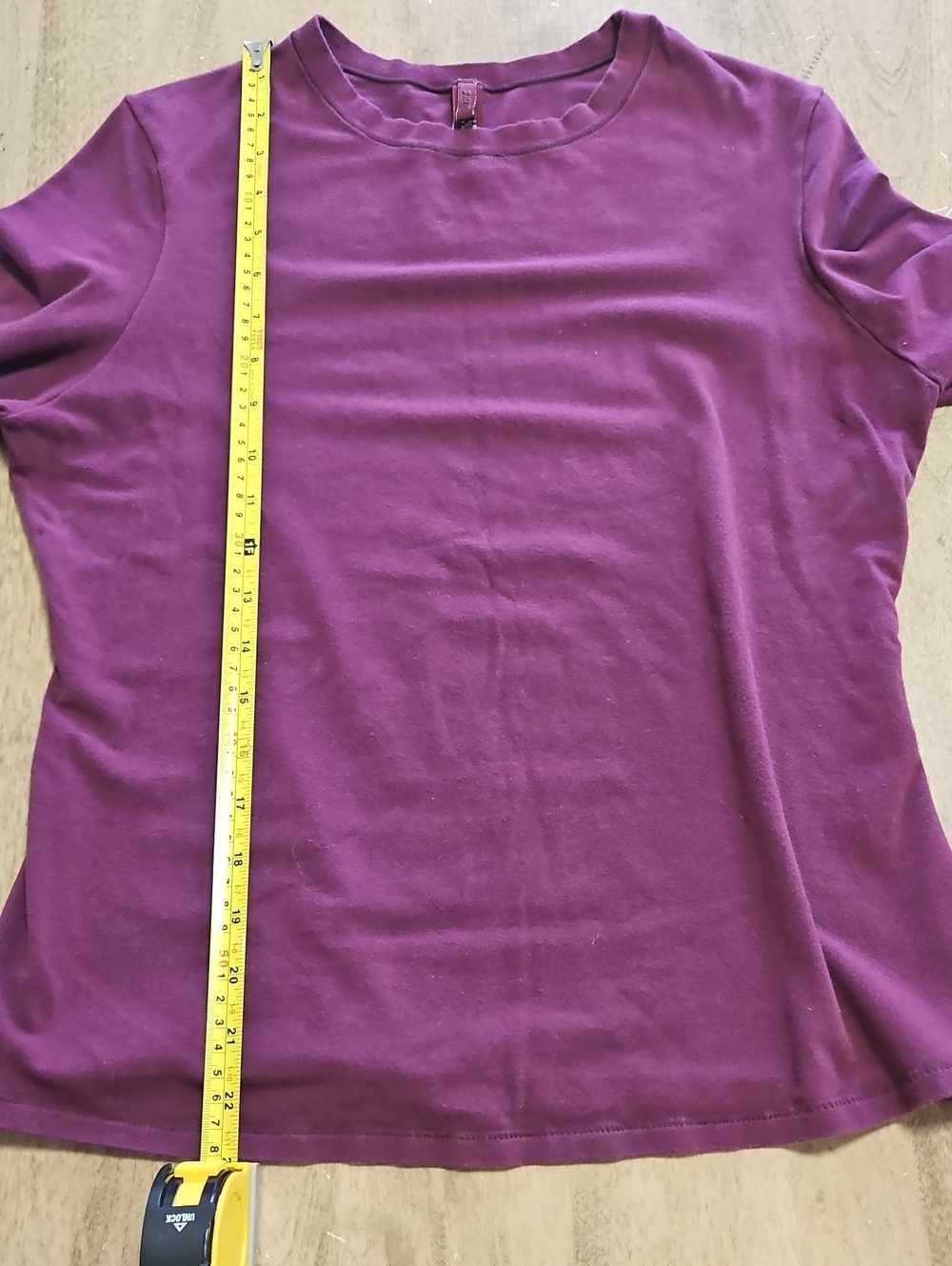 SKIMS Long Sleeve Crewneck Top in Plum Size XL - Picture 6 of 11
